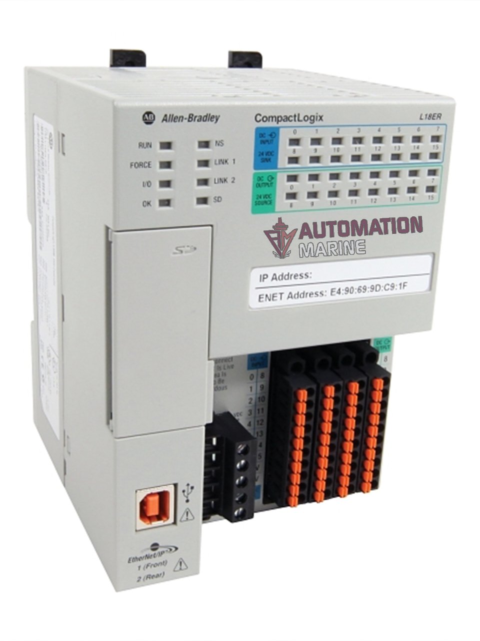 ALLEN-BRADLEY 1769-L18ER-BB1B ALLEN-BRADLEY 1769L18ERBB1B COMPACT LOGIX 0.5MB DI/O CONTROLLER CONTROLLER
