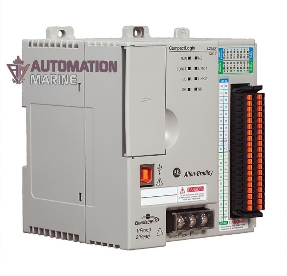 ALLNE-BRADLEY 1769-L24ER-QB1B ALLNE-BRADLEY 1769L24ERQB1B COMPACT LOGIX 750KB DI/O CONTROLLER CPU