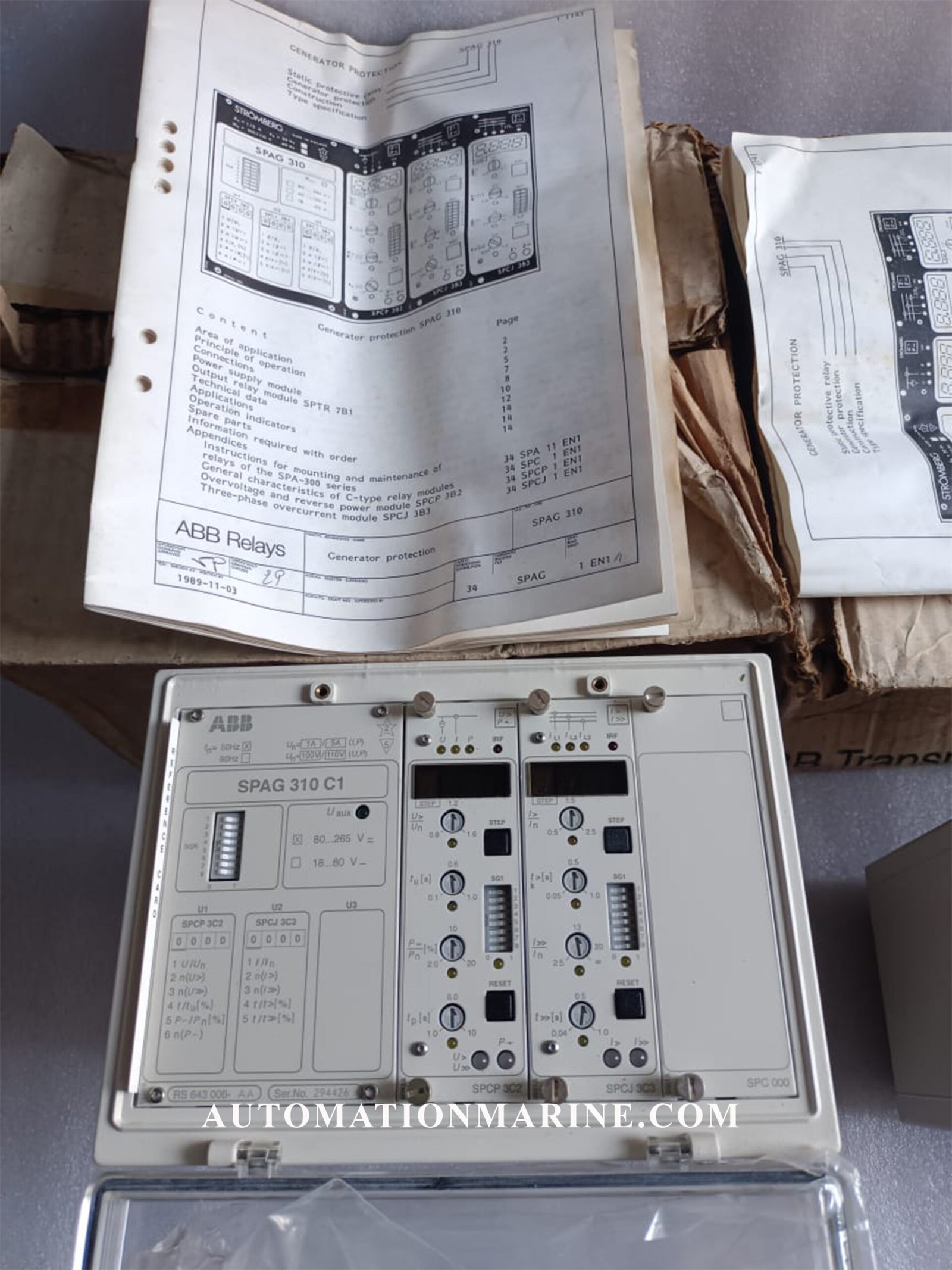 SPAG 310C1 ABB SPAG 310 C1 ABB SPAG 310 C1-AA RELAY