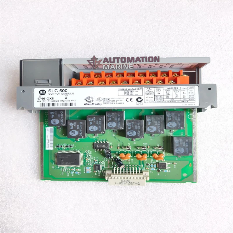 Allen-Bradley 1746-OX8 SLC 500 Isolated Relay Output Module, 8-Point Relay, Industrial PLC I/O MODULE
