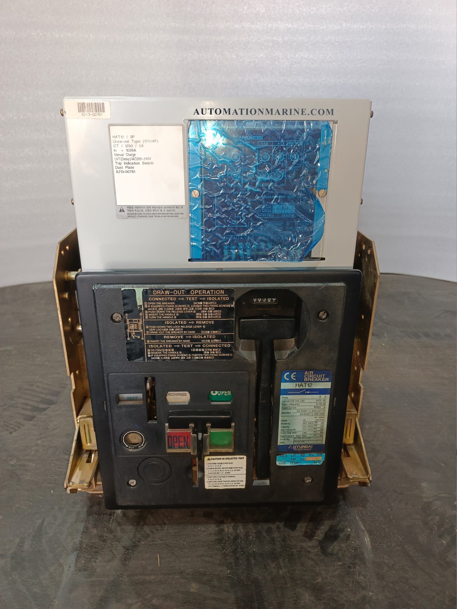 HYUNDAI HAT12 AIR CIRCUIT BREAKER HYUNDAI HAT 12 ACB AIR CIRCUIT BREAKER