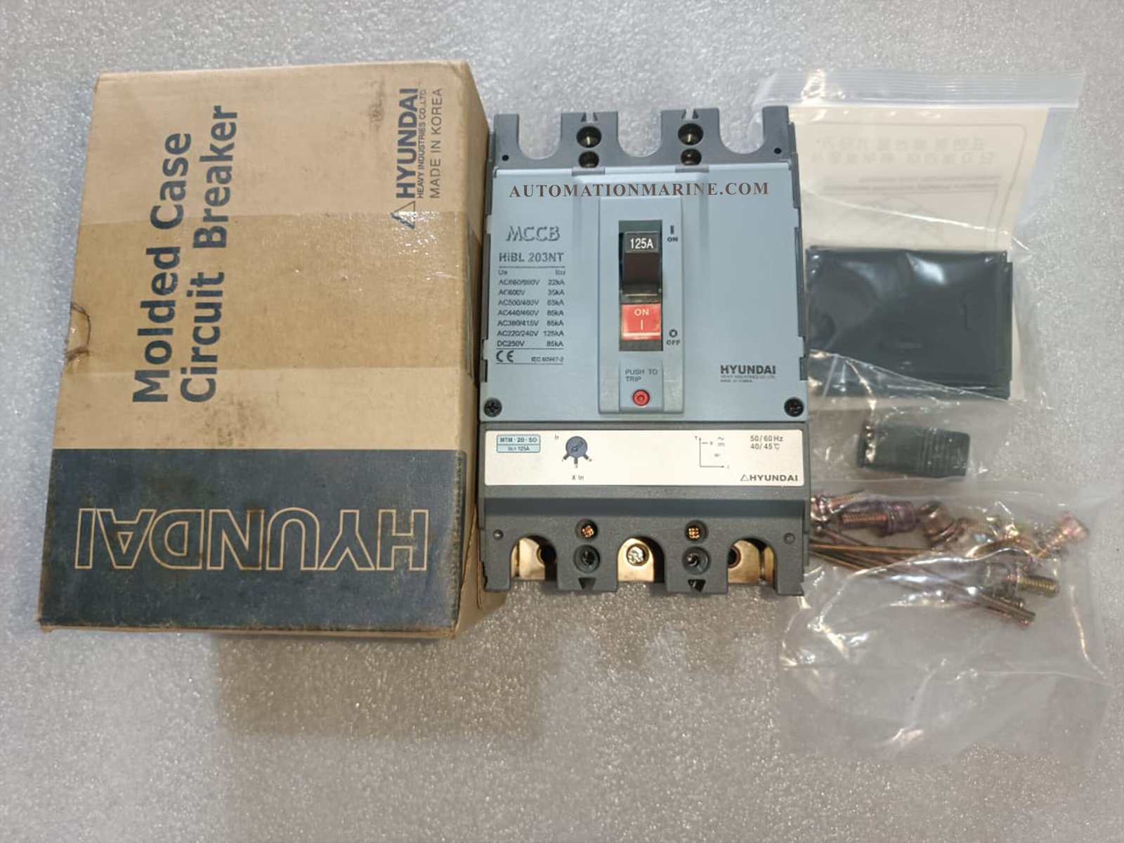 HIBL 203NT HYUNDAI HIBL203NT-E 3P 125AMP 3POL MCCB MODULE