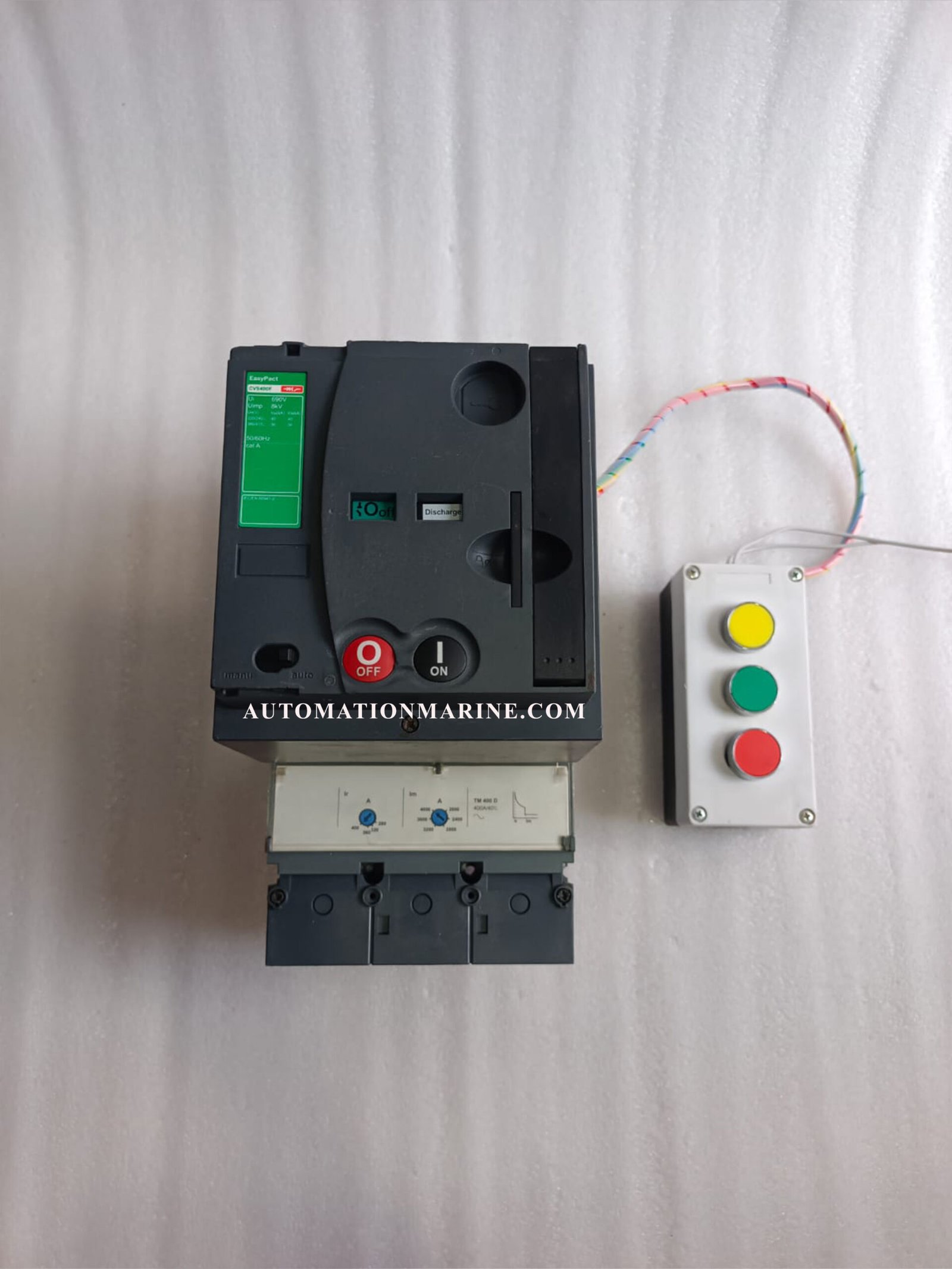 SCHNEIDER CVS400F MOTORISED MCCB  SCHNEIDER MT400  SCHNEIDER MOTOR MECHANISM 400AMP MCCB MODULE