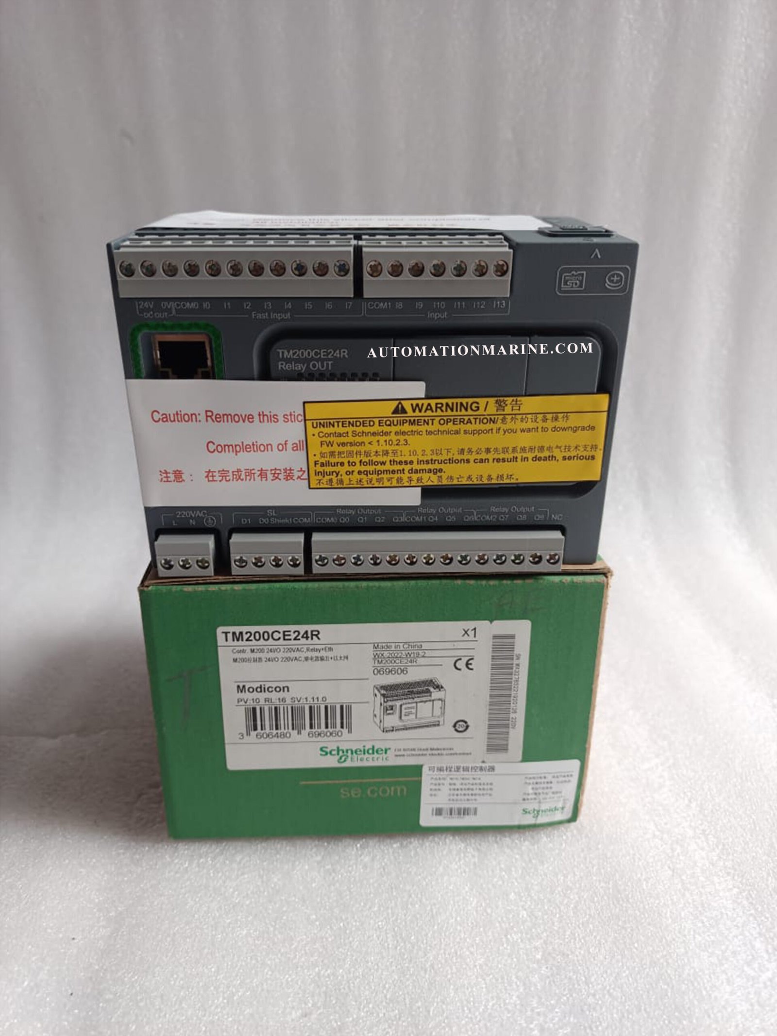 TM200CE24R SCHNEIDER TM200CE24R CONTR. M200-24I/O 220VAC,RELAY+ETH PLC