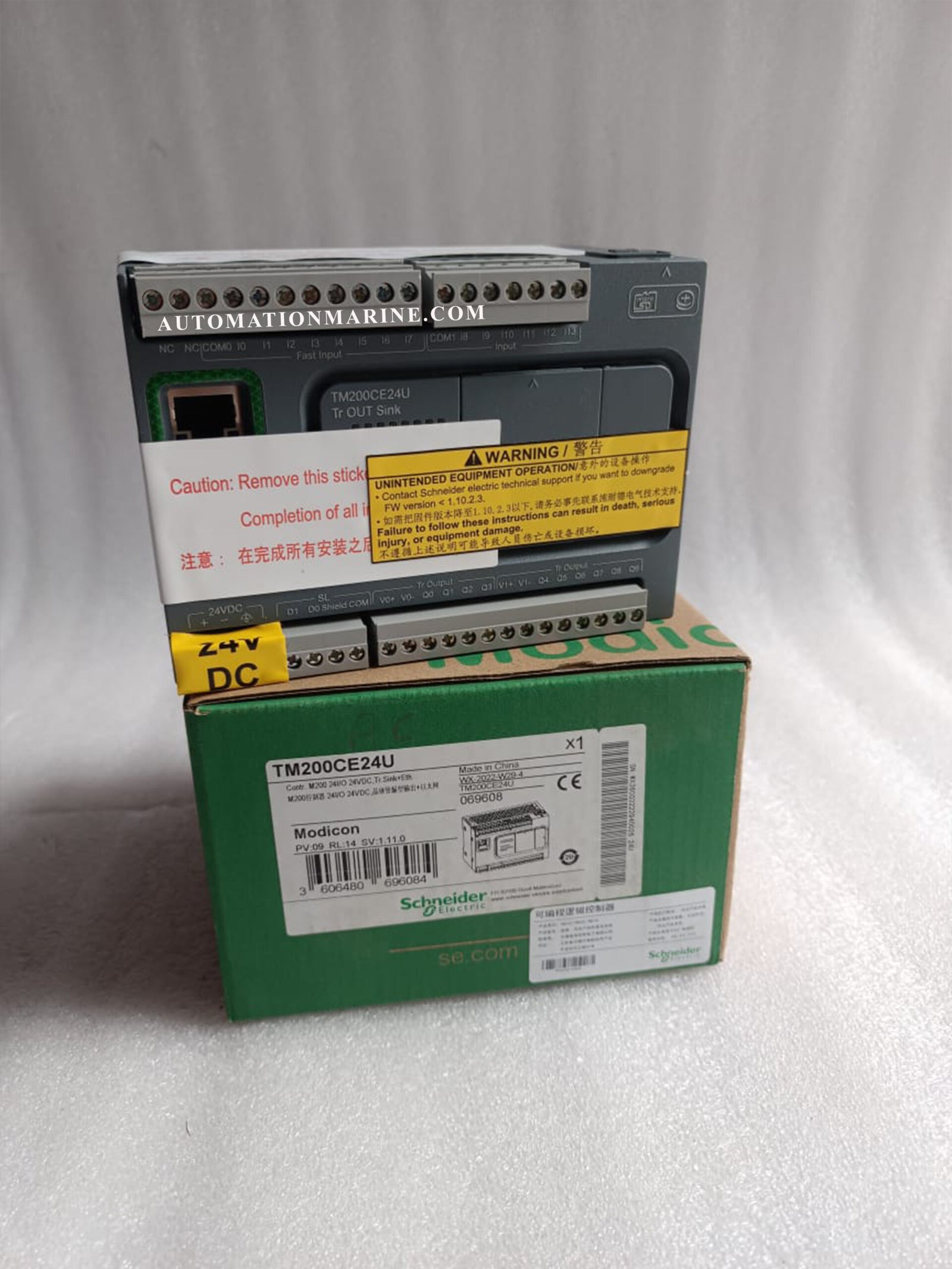 TM200CE24U SCHNEIDER TM200CE24U CONTR. M200-24I/O 24VDC,TR.SINK-ETH PLC