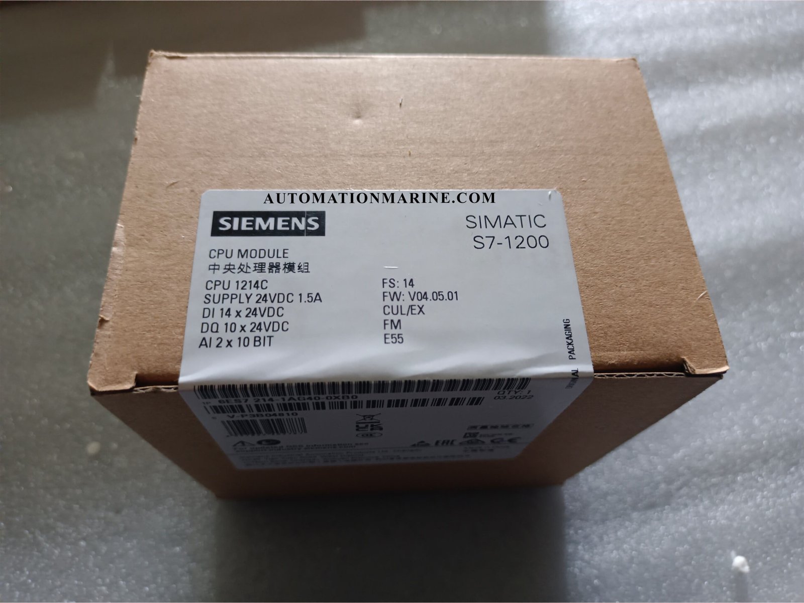 SELL FOR LOT 10QTY ONILY 4999$ FREE SHIPPING FAST SIEMENS 6ES7214-1AG40-0XB0 SIEMENS CPU1214C SIEMENS SIMATIC S7-1200 CPU