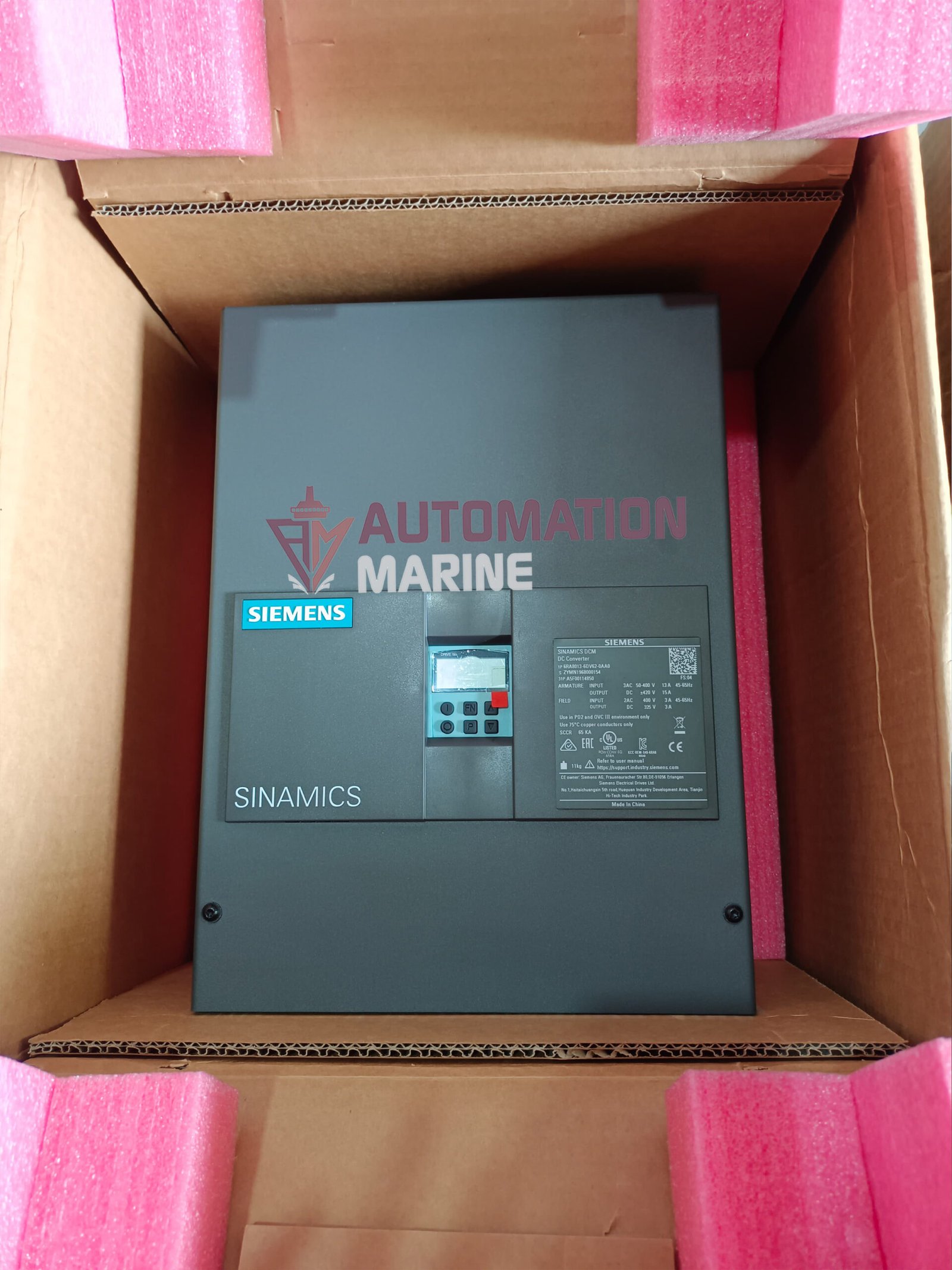 6RA8013-6DV62-0AA0 SIEMENS SINAMICS DC CONVERTER 6RA8013-6DV62-0AA0 NEW CONVERTER