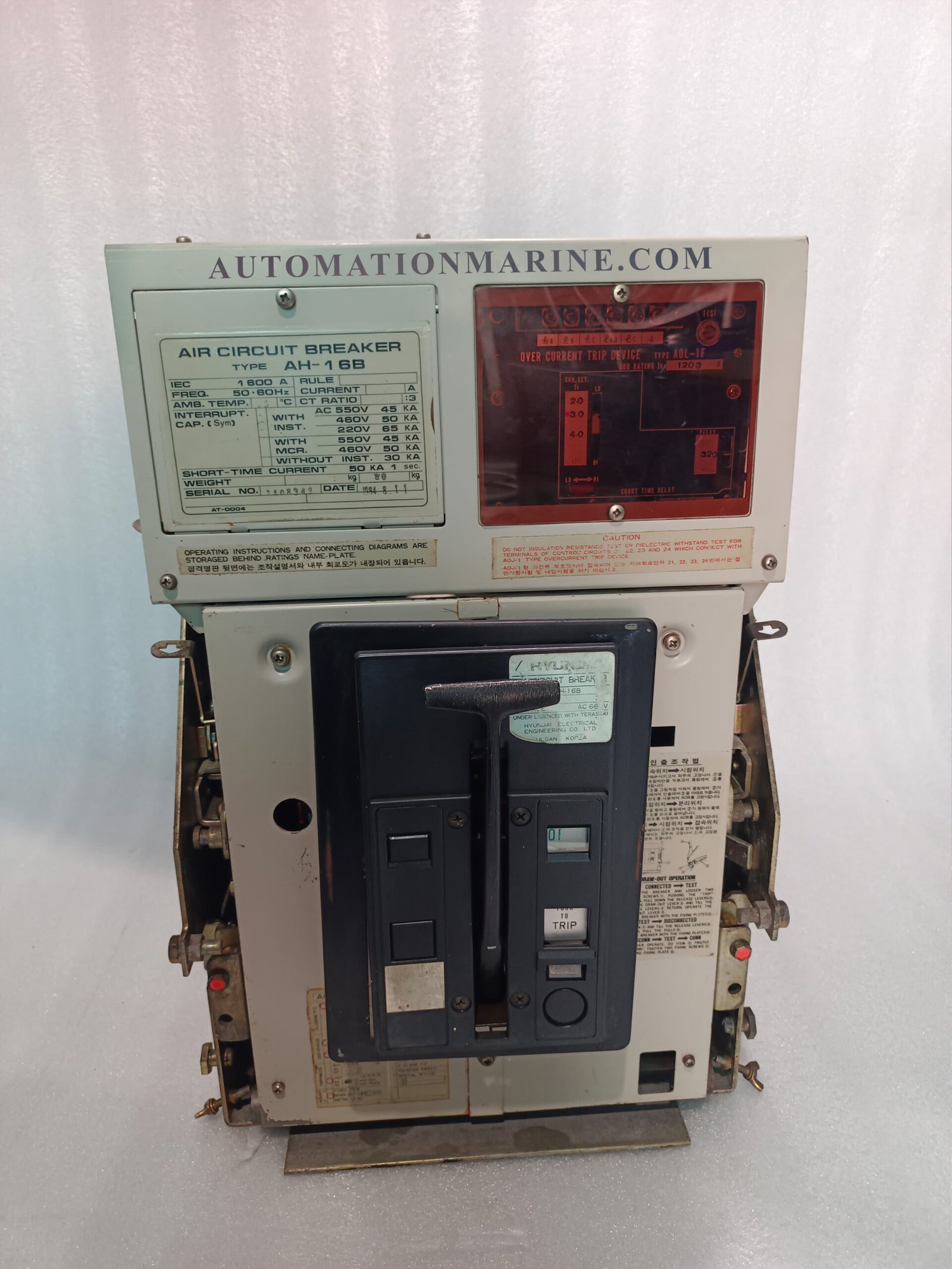 TERASAKI AH-16B AIR CIRCUIT BREAKER AH-16 B AIR CIRCUIT BREAKER (ACB)