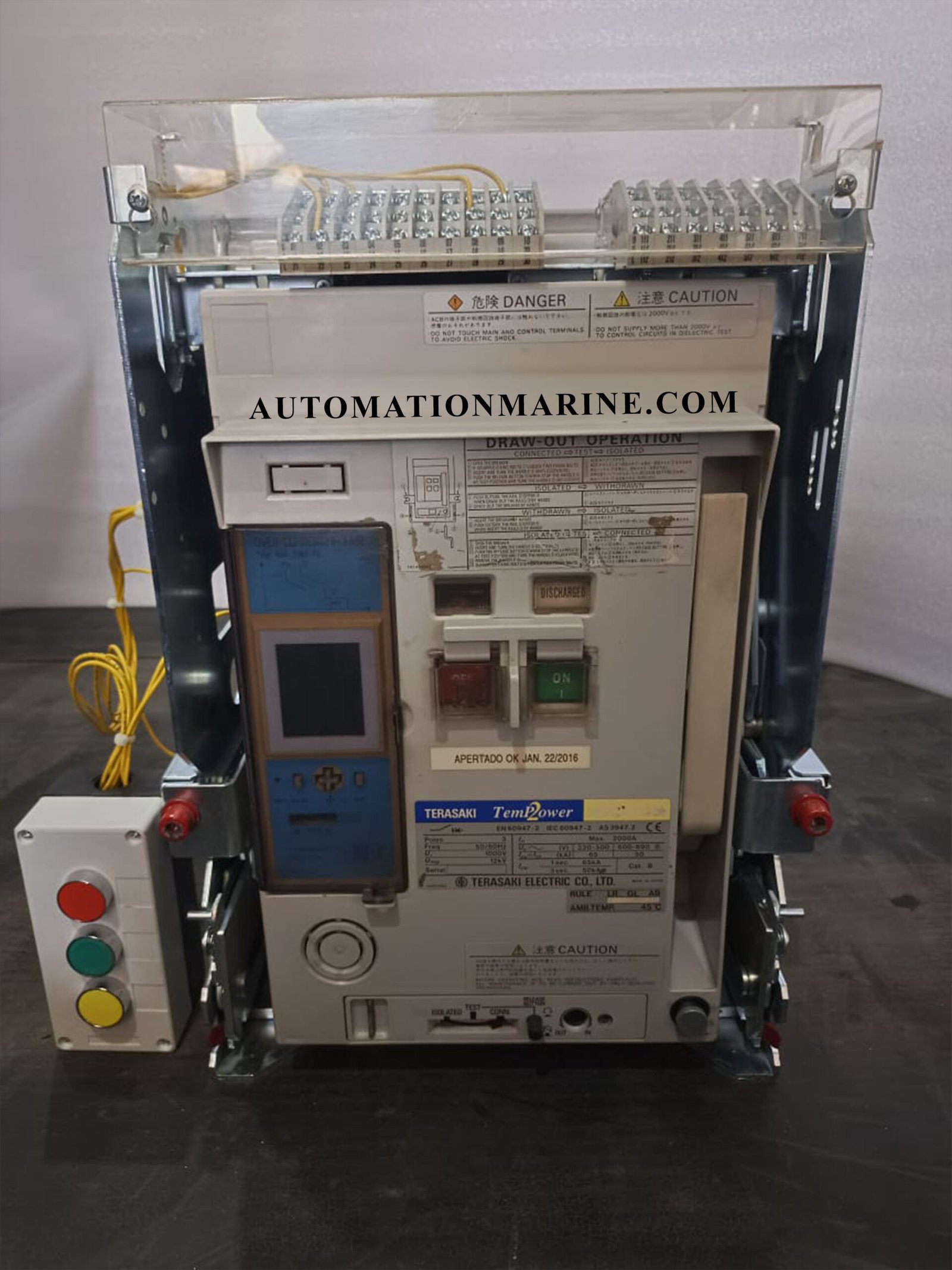 TERASAKI AR220S AIR CIRCUIT BREAKER TERASAKI TEMPOWER2 AR220S AIR CIRCUIT BREAKER