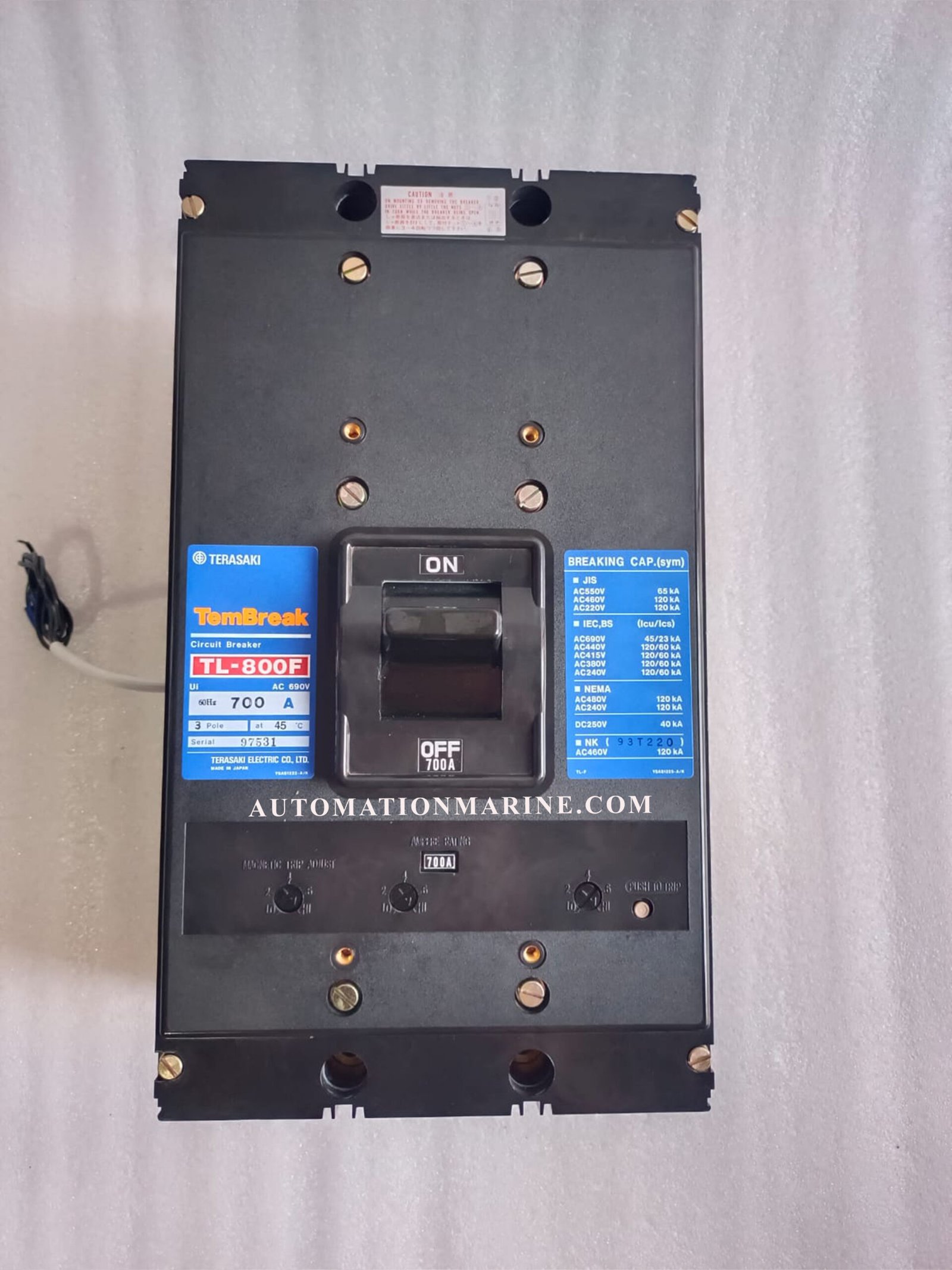 TERASAKI TL-800F TERASAKI TEMBREAK CIRCUIT BREAKER TL-800F MODULE