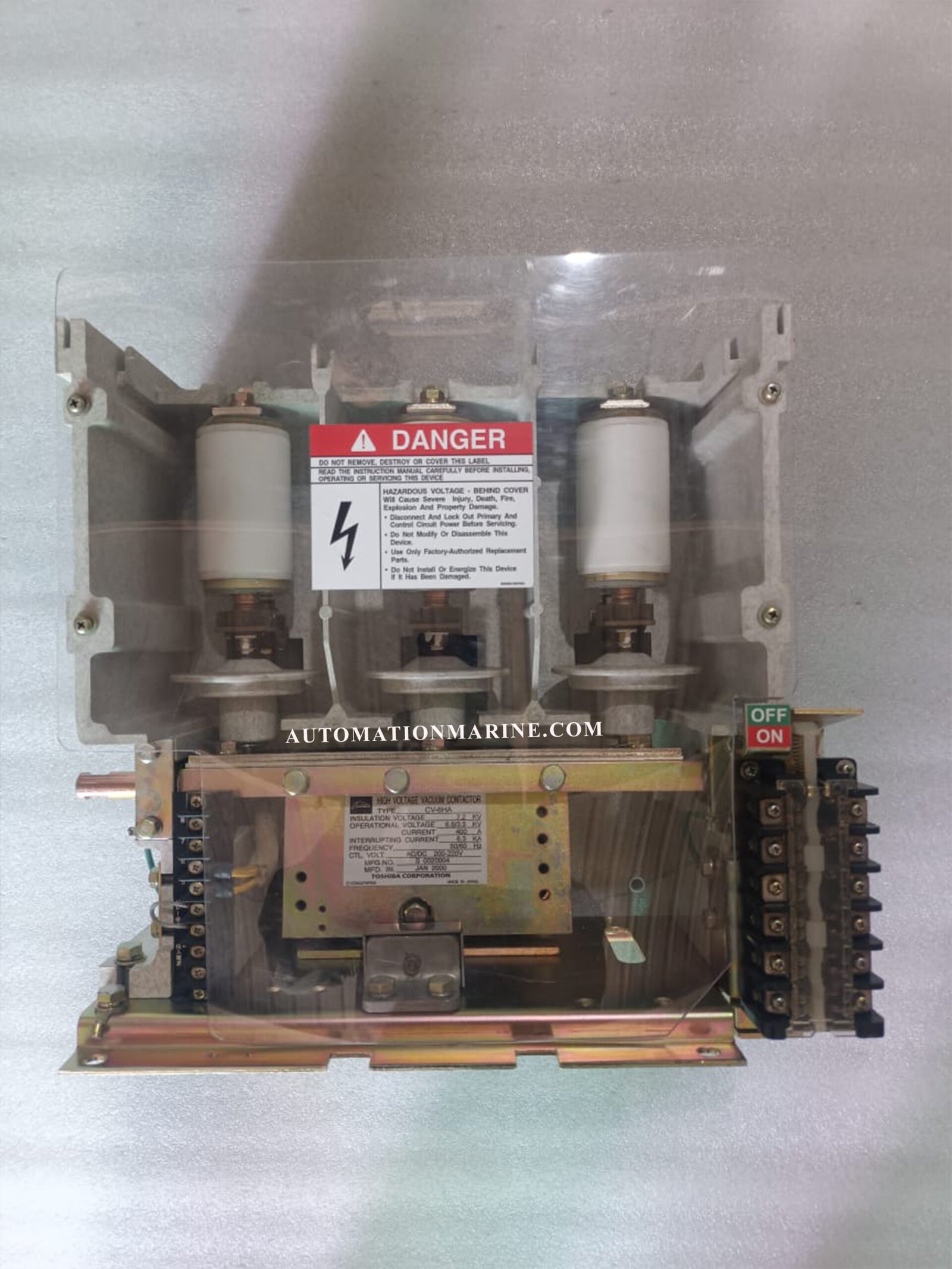 CV-6HA TOSHIBA CV-6HA VACUUM CONTCTOR 7.2KV 400AMP VACCUM CONTACTOR