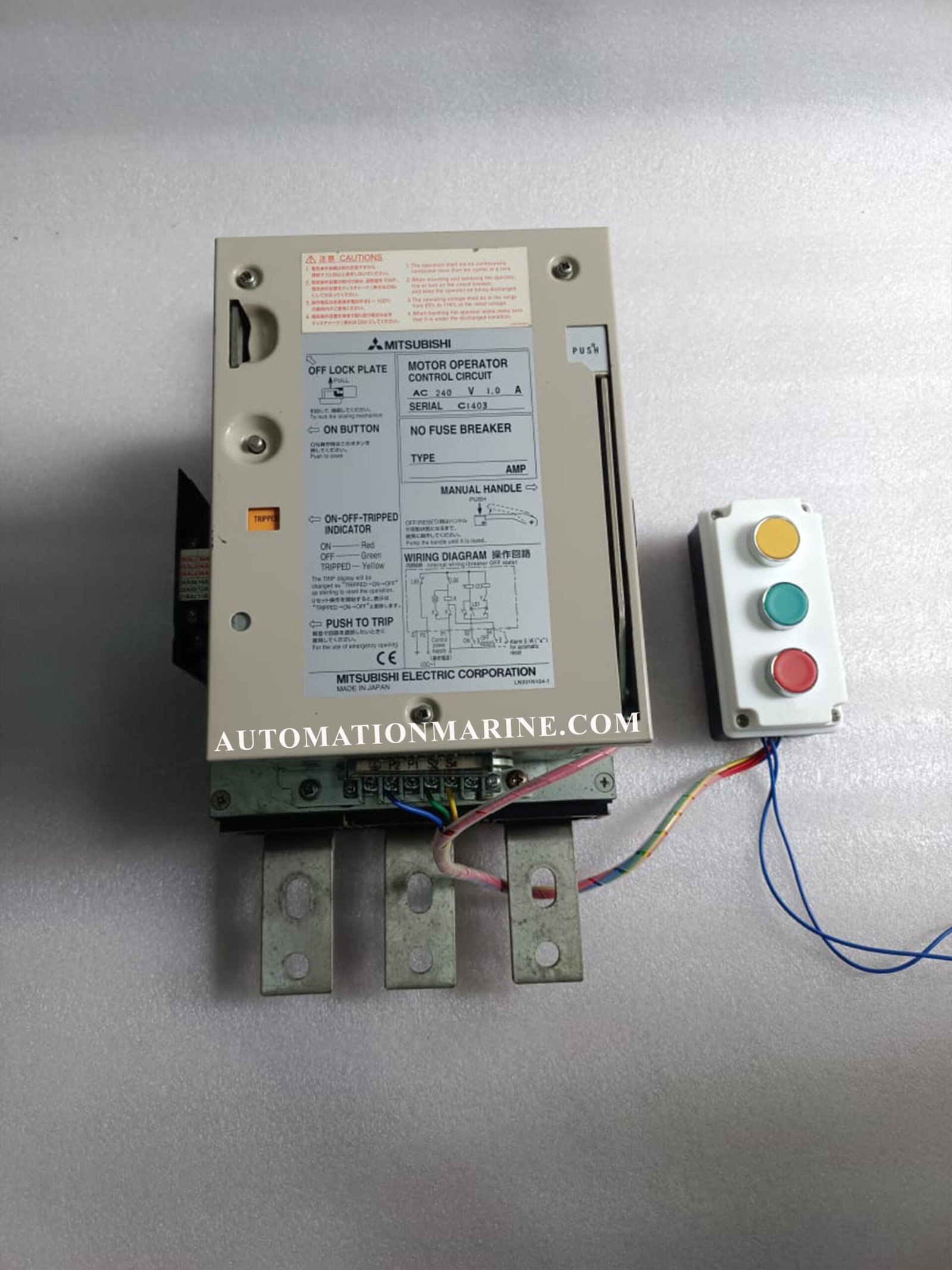 MITSUBISHI NF800-CS MITSUBISHI MOTOR MECHANISM 800AMP MCCB MITSUBISHI MOTORISED MCCB 800AMP NF800-SEW MODULE