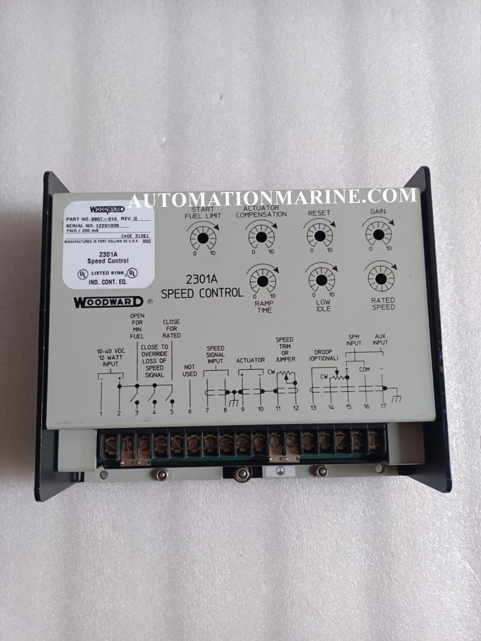 WOODWARD 9907-014  WOODWARD 2301 SPEED CONTROL SPEED CONTROL