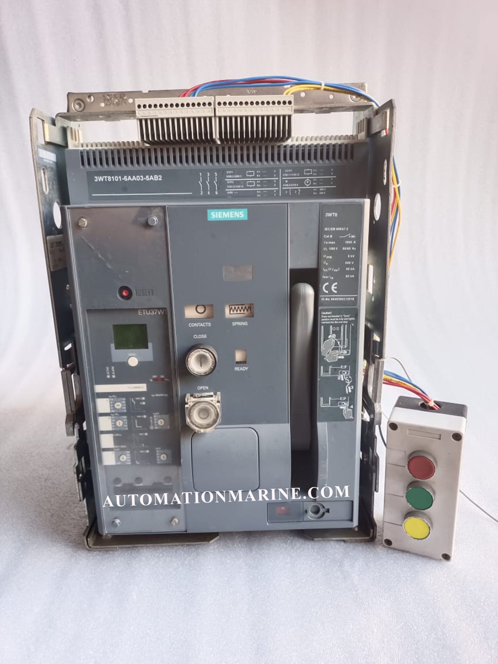 3WT8101-6AA03-5AB2  3WT8101-6AA04-5AB2  SIEMENS 3WT8 1000 AMP 3POL AIR CIRCUIT BREAKER AIR CIRCUIT BREAKER