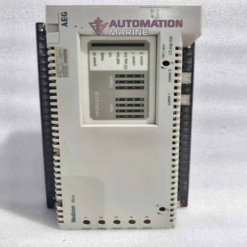 AEG Modicon 110-CPU-512-00 Micro PLC CPU Controller 24V DC Input, 16 DI, 12 Relay DO PROGRAMMABLE LOGIC CONTROLLER (PLC)