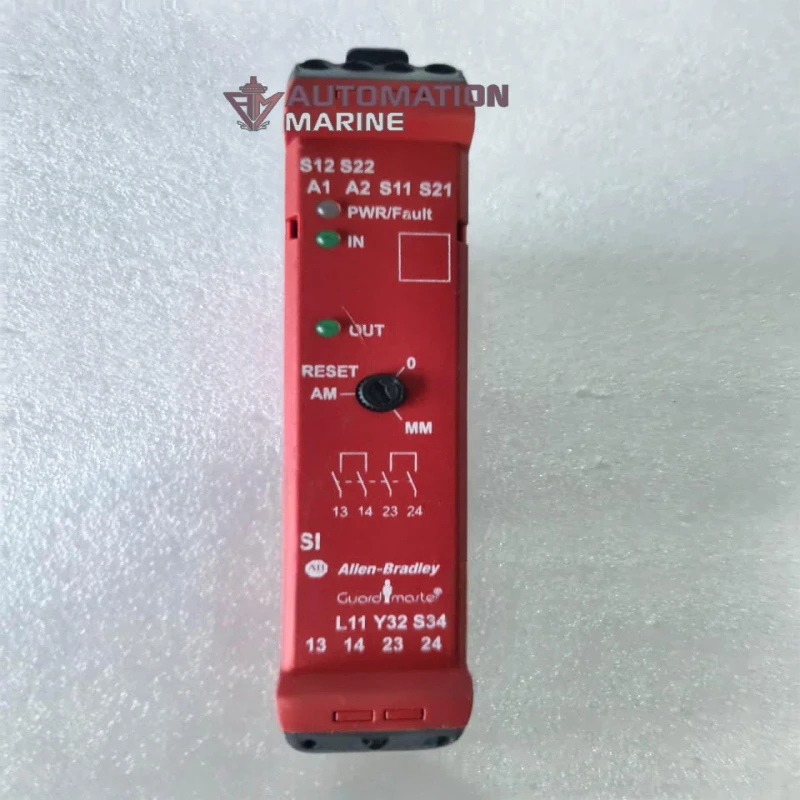 Allen-Bradley Guardmaster 440R-S12R2 Series A Safety Relay | GSR SI 24V DC | 2NO Safety Outputs | DIN Rail RELAY