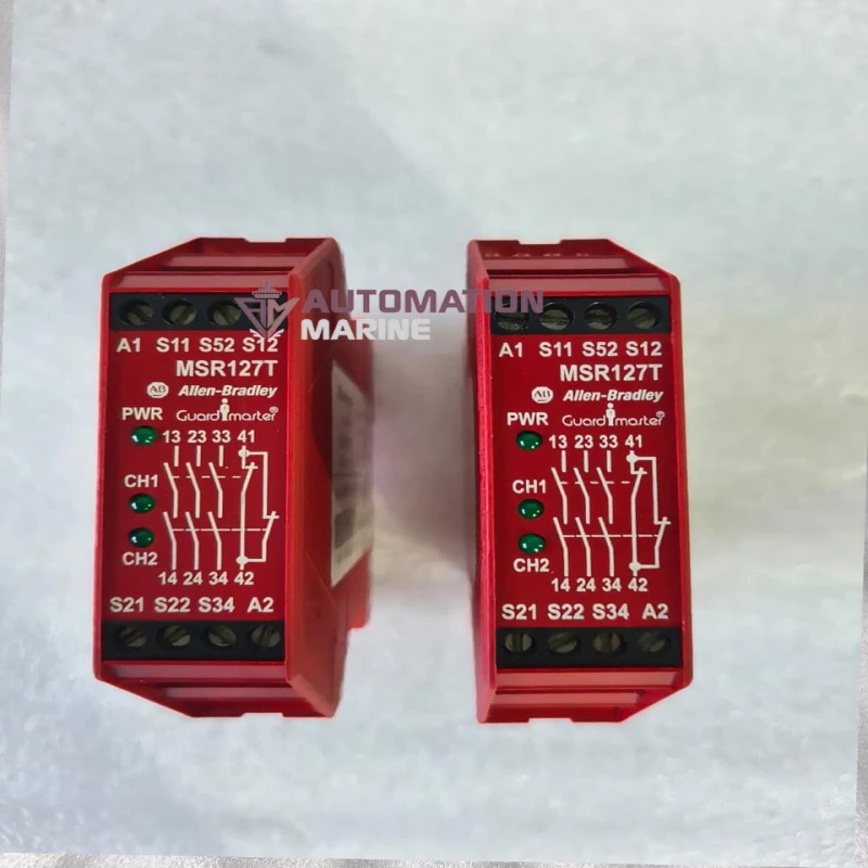 Allen-Bradley Guardmaster MSR127T 440R-N23126 Series C Safety Relay | 24V AC/DC | 3 NO Safety Outputs | Fixed Screw Terminals RELAY