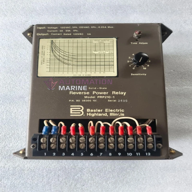 Basler Electric PRP210-1 Solid State Reverse Power Relay | Generator Protection Relay | P.N. 90-56300-102 | Industrial Power Protection Module RELAY