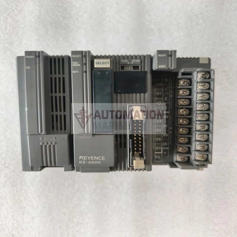 Keyence PLC Module Bundle – KZ-A500 CPU Unit, KZ-U5 DC Power Supply KV-AN6 Analog I/O Expansion Module MODULE