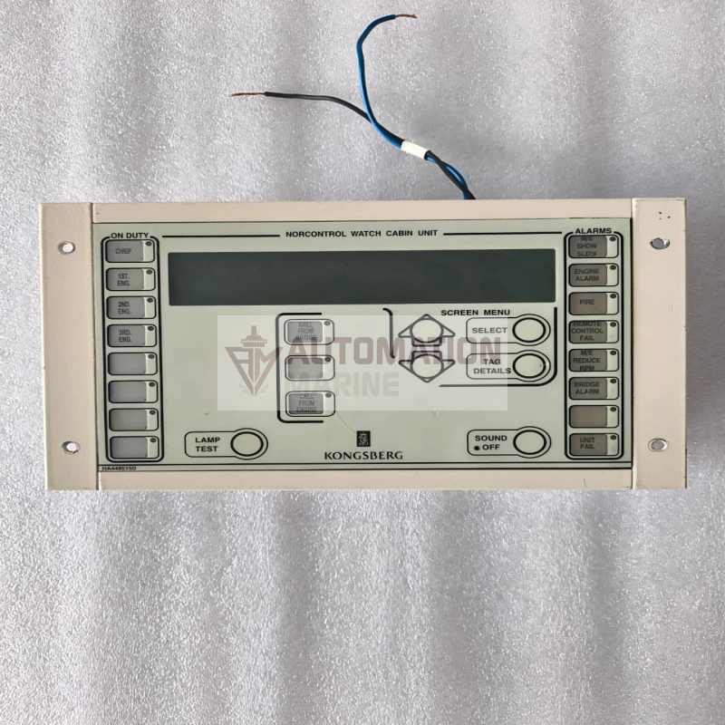 Kongsberg Norcontrol HA448515D Watch Cabin Unit WCU Display – Marine Control System HUMAN MACHINE INTERFACE (HMI)