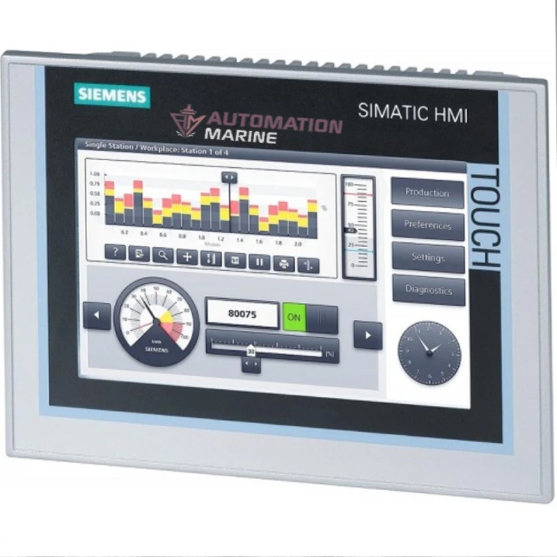 Siemens 6AV2124-0GC01-0AX0 SIMATIC KTP700 Basic PN 7” Color HMI Touch Panel with PROFINET HUMAN MACHINE INTERFACE (HMI)