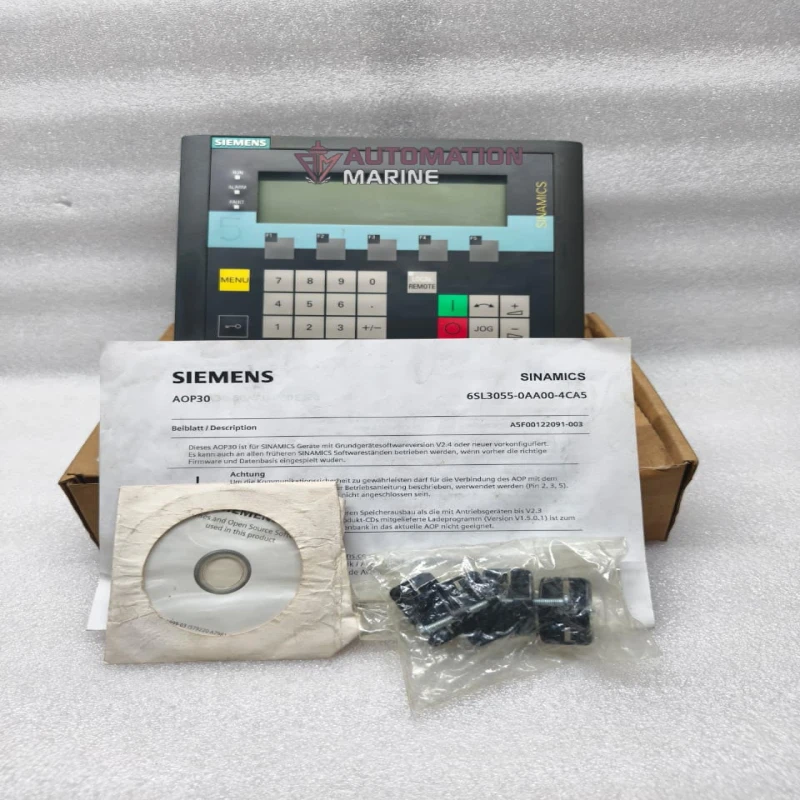 Siemens 6SL3055-0AA00-4CA3 SINAMICS AOP30 Advanced Operator Panel Keypad LCD for Drive Commissioning HUMAN MACHINE INTERFACE (HMI)