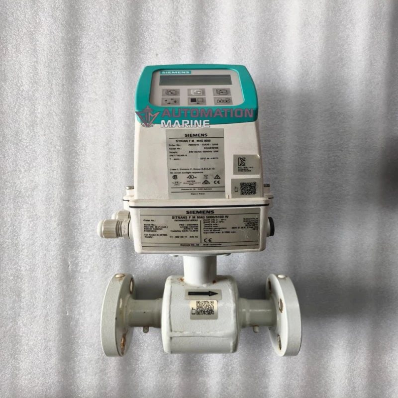Siemens 7ME6910-1AA30-1AA0 MAG 5000 Electromagnetic Flowmeter Transmitter with Display | IP67/NEMA 4X Industrial Flow Transmitter DIGITAL METER