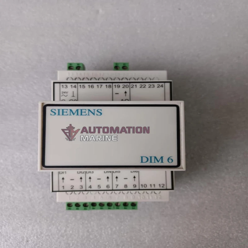 Siemens DIM 6 Digital Input Module | Building Automation I/O Expansion Module | DIN Rail Mount Controller Interface MODULE