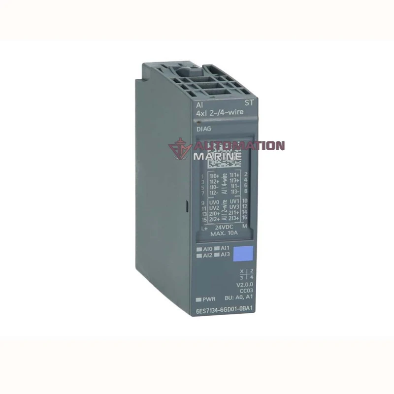 Siemens SIMATIC ET 200SP Analog Input Module 6ES7 134-6GD01-0BA1 – 8 Channel AI, Voltage/Current, High-Resolution, Galvanic Isolation MODULE