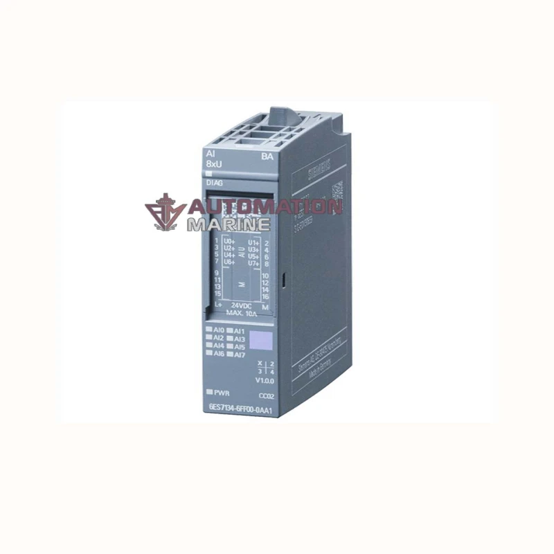 Siemens SIMATIC ET 200SP Analog Input Module AI 8x U/I High Feature – 6ES7 134-6FF00-0AA1 MODULE