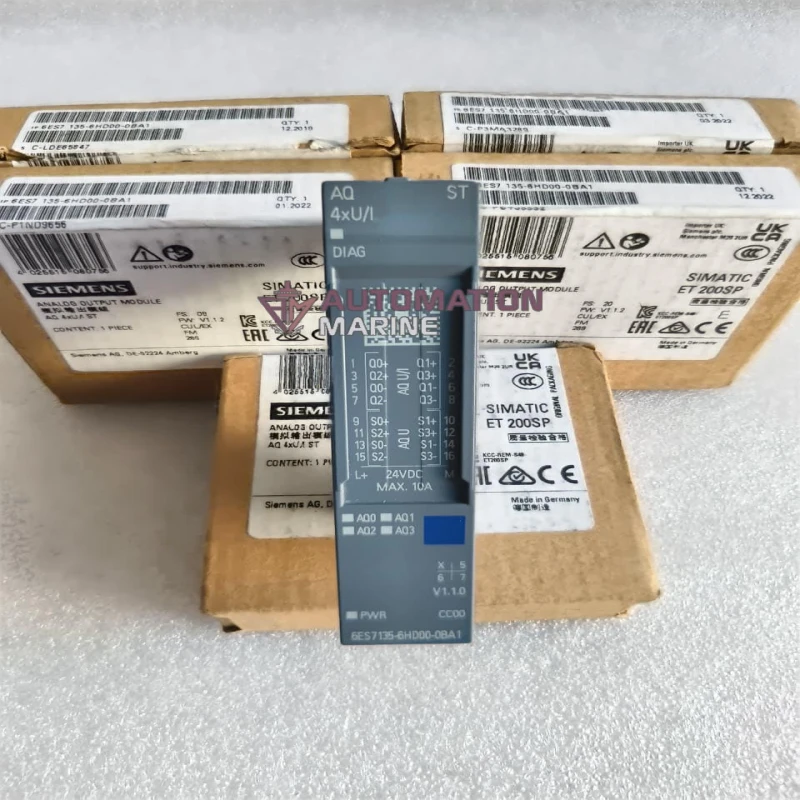 Siemens SIMATIC ET 200SP Analog Output Module AO 4x U/I High Feature – 6ES7135-6HD00-0BA1 MODULE