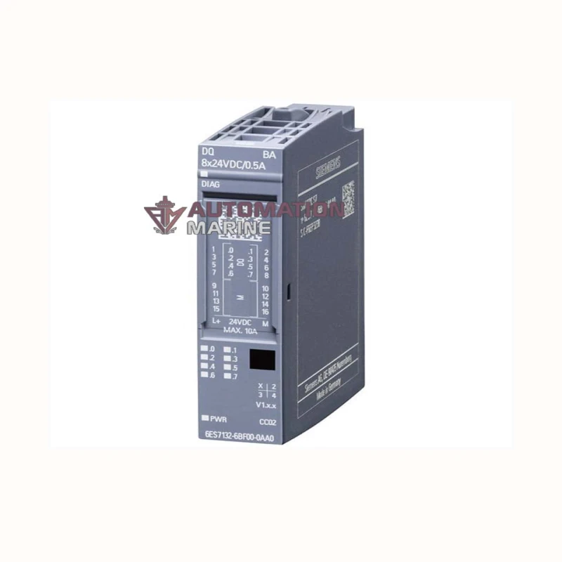Siemens SIMATIC ET 200SP Digital Output Module 6ES7 132-6BF00-0BA0 – 8 DO, 24V DC, High-Speed Transistor Outputs, PLC Distributed I/O MODULE