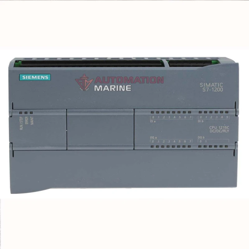 Siemens SIMATIC S7-1200 CPU 1215C DC/DC/Relay PLC (6ES7215-1HG40-0XB0) – 14 DI, 10 Relay DO, 2 AI, 2 AO, PROFINET CENTRAL PROCESSING UNIT (CPU)