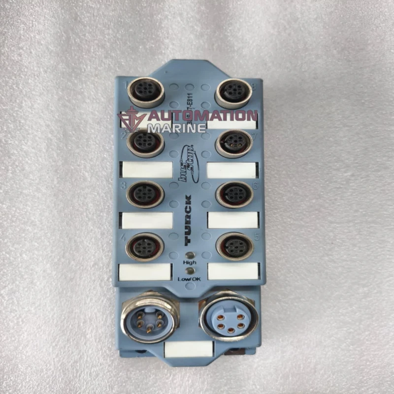 TURCK JBBS-57-E811 DeviceNet 8-Port Passive Junction Box Hub with Voltage Monitoring, M12 Eurofast Connectors 7/8 Minifast Bus In/Out OTHERS