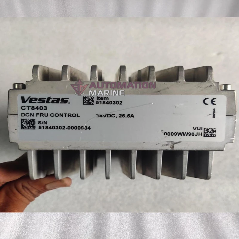 Vestas CT8403 DCN FRU Control Module 51840302 | 24VDC 26.5A Wind Turbine Control Unit | Genuine Vestas Spare Part MODULE