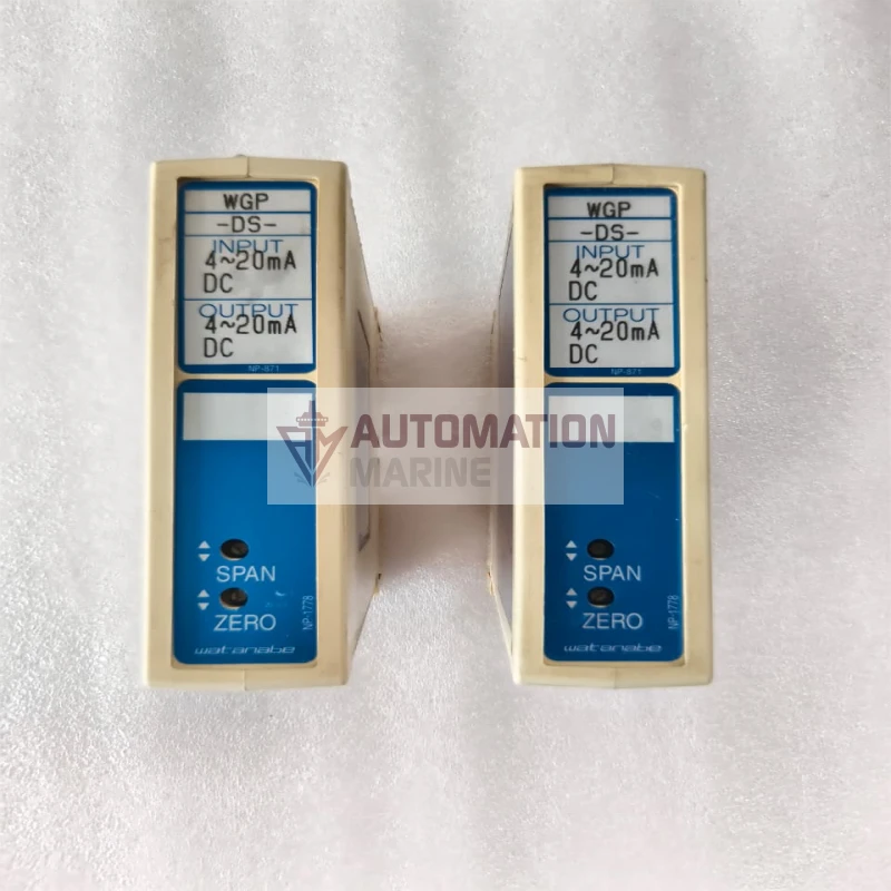 Watanabe WGP-DS-36A-3 Isolated Signal Converter | 4-20mA DC Input/Output Signal Isolator | 24V DC Industrial Signal Conditioner CONVERTER