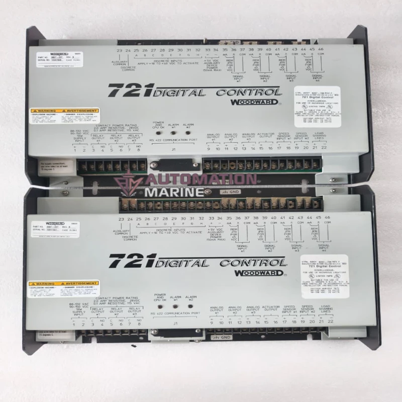 Woodward 721 Digital Control 9907-207 Rev. B | Control Assembly 8237-736 Rev. F | Industrial Engine And Generator Governor Controller CONTROLLER