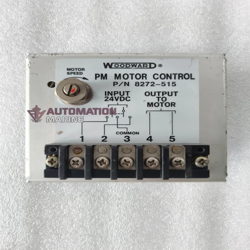 WOODWARD 8272-515 PM MOTOR CONTROL 24VDC INPUT 24VDC OUTPUT TO MOTOR SPEED CONTROL OTHERS
