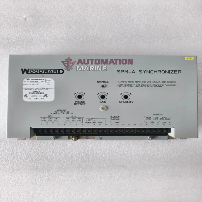 Woodward SPM-A Synchronizer 9907-028 Generator Synchronizer Module | Automatic Generator Synchronizing Controller | Industrial Power System Control CONTROLLER