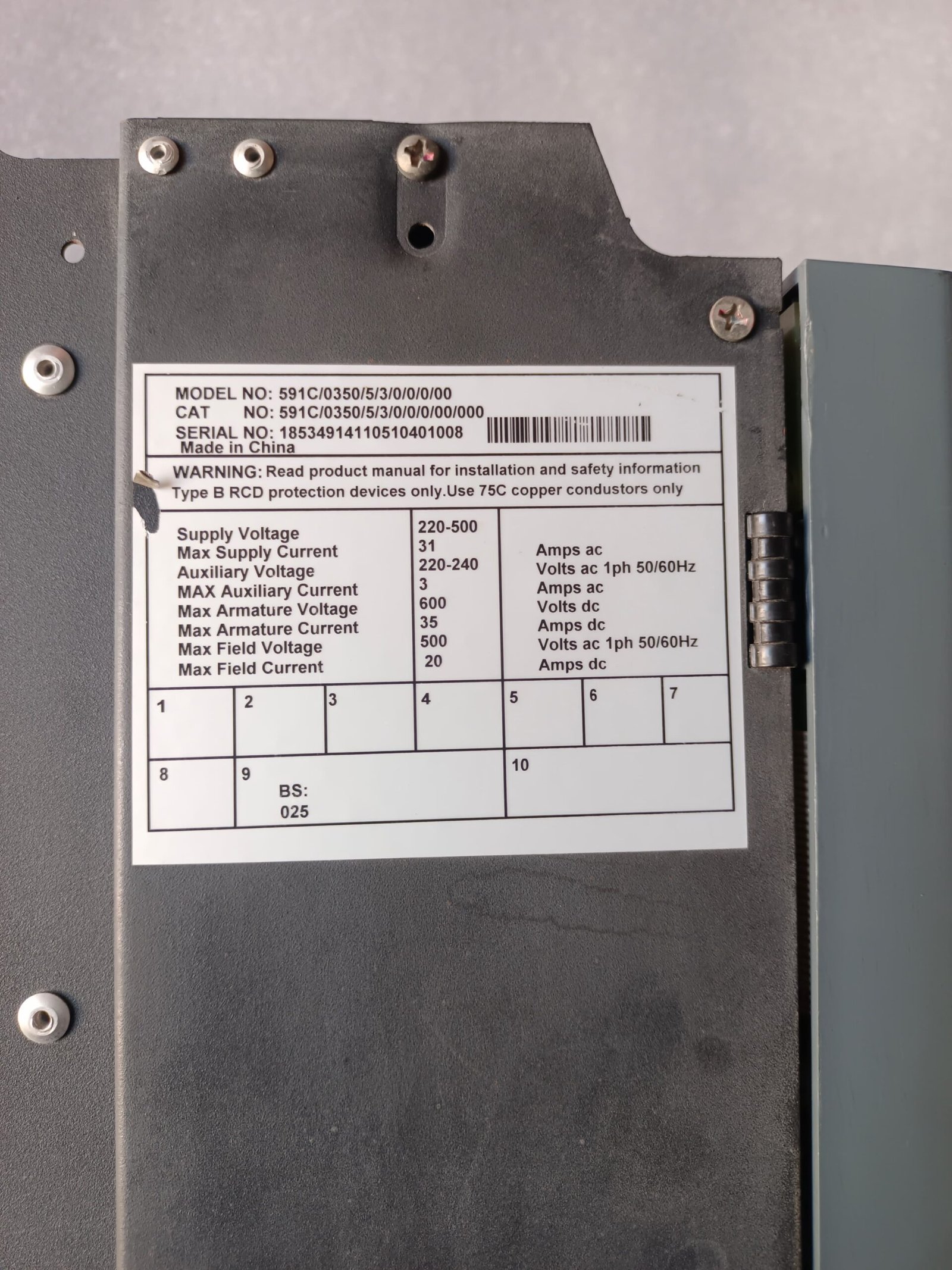 591C/0350/5/3/0/0/0/00 590 DC DRIVE FAST SHIPPING thumbnail 8