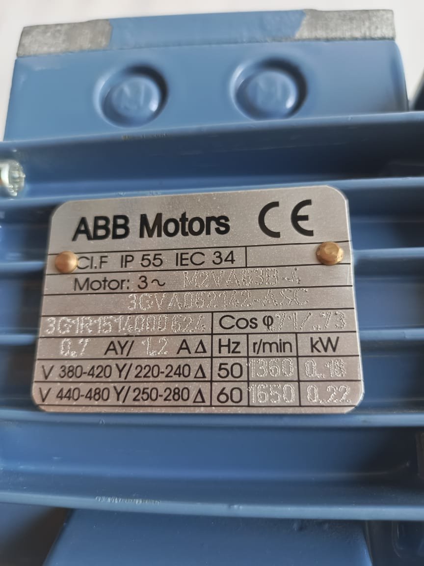 ABB M2VA63B-4 ABB 3GVA062142-ASC ABB MOTOR 0.18KW thumbnail 5