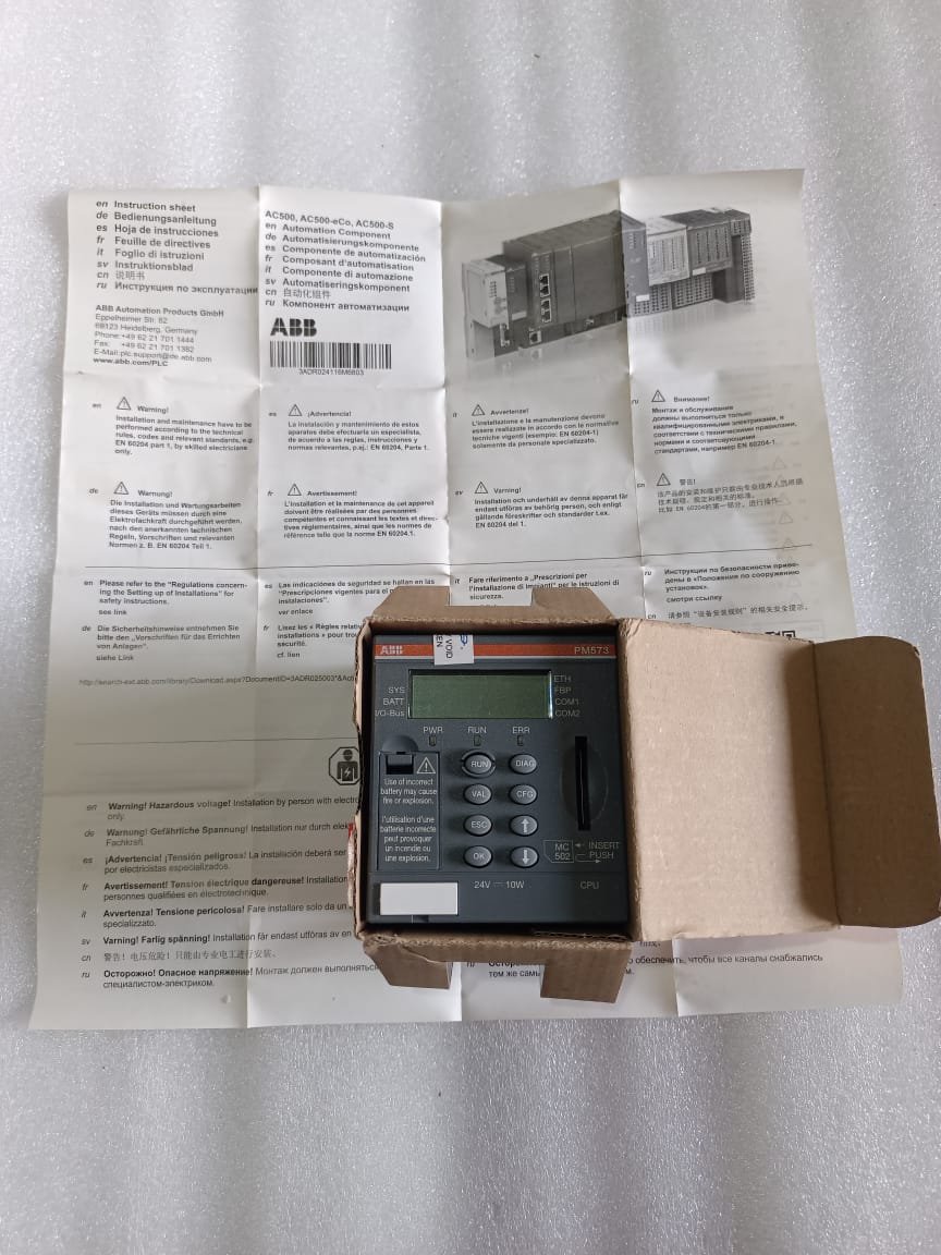 ABB PM573-ETH ABB 1SAP130300R0271 ABB CPU 512KB ETHERNAT thumbnail 4