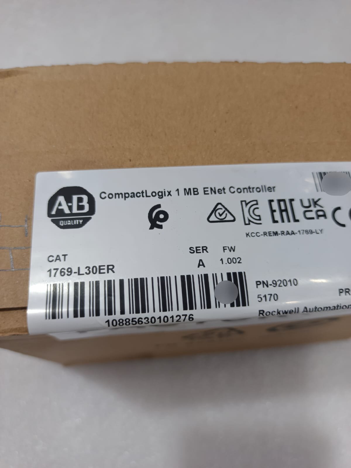 ALLENBRADLEY 1769-L30ER ALLEN-BRADLEY 1769L30ER COMPACT LOGIX 1MB ENET CONTROLLER thumbnail 3