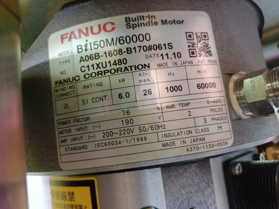 FANUC A06B-1608-B170#061S FANUC A04B-0800-C025 FANUC BiI50M/60000 thumbnail 6