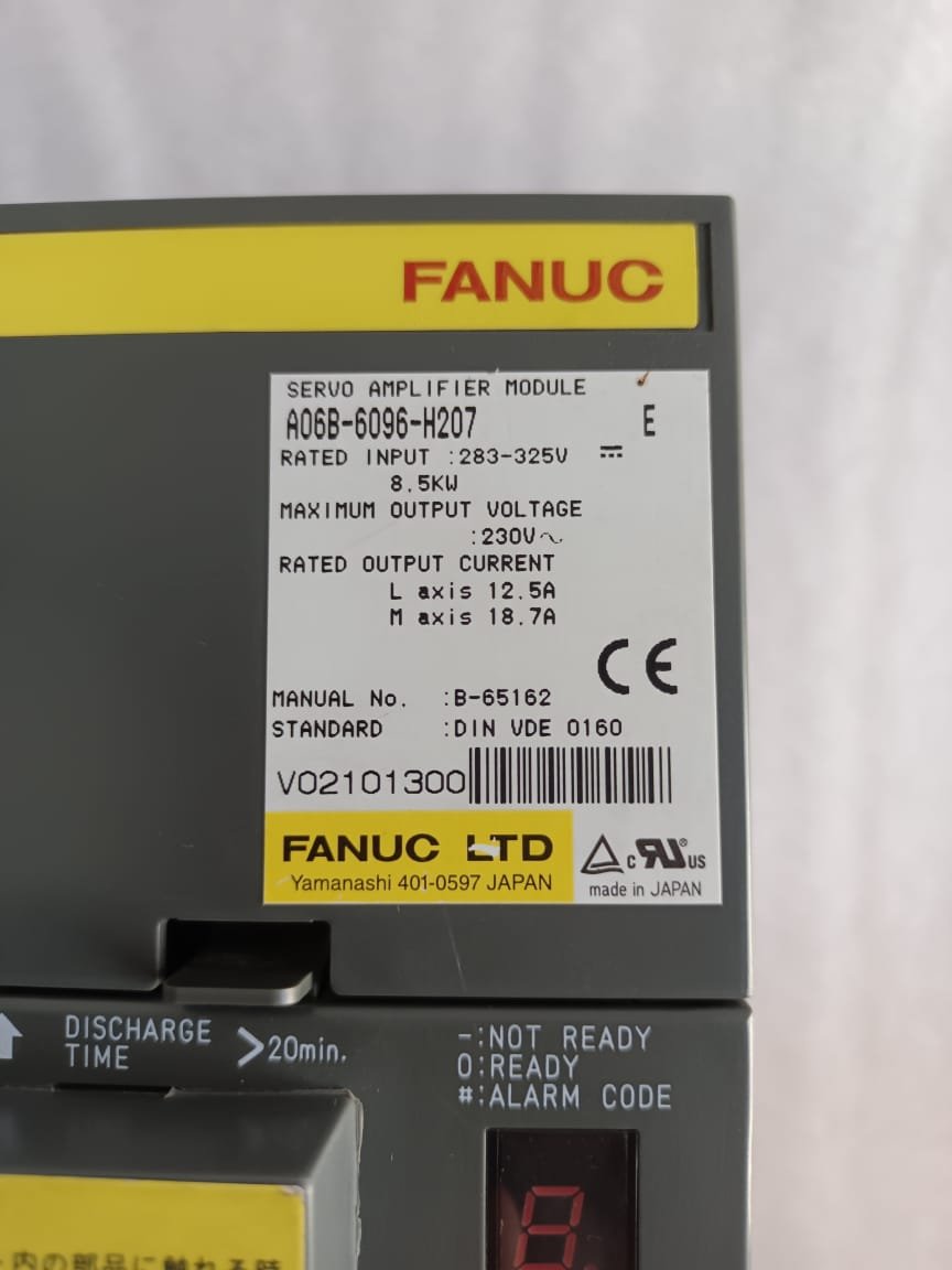 A06B-6096-H207 FANUC SERVO AMPLIFIER MODULE A06B6096H207 thumbnail 5