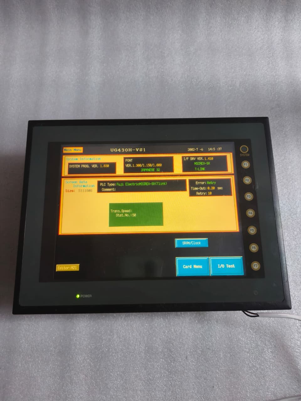 A06B-6096-H207 FANUC SERVO AMPLIFIER MODULE A06B6096H207 thumbnail 6097