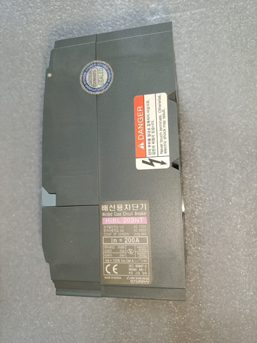 HYUNADAI HIBL 203NT HYUNDAI HIBL203NT-E 3P 200AMP 3POL MCCB thumbnail 5