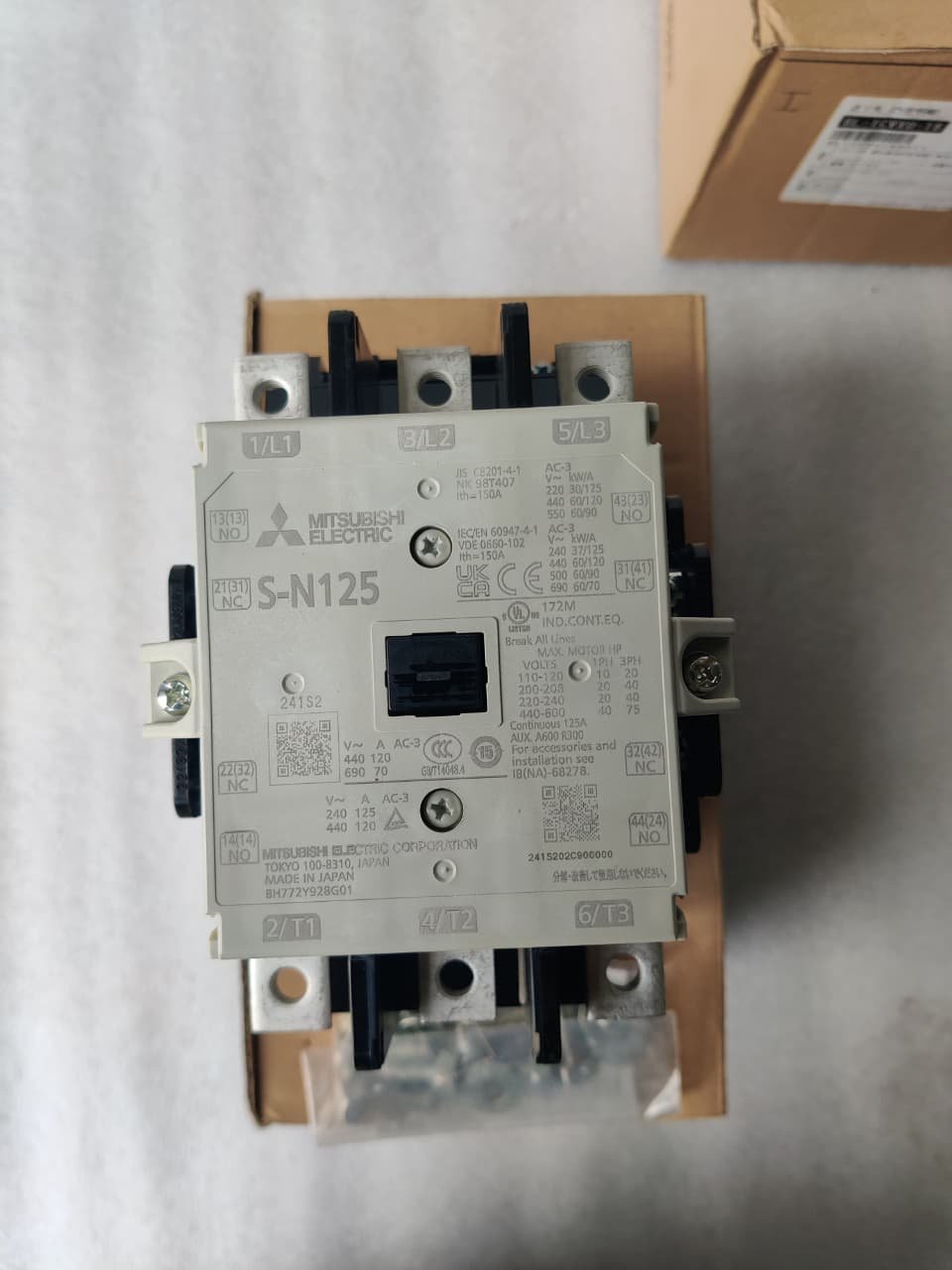 MITSUBISHI SN125 MITSUBISHI S-N125 MAGNETIC CONTACTOR 440V AC thumbnail 2