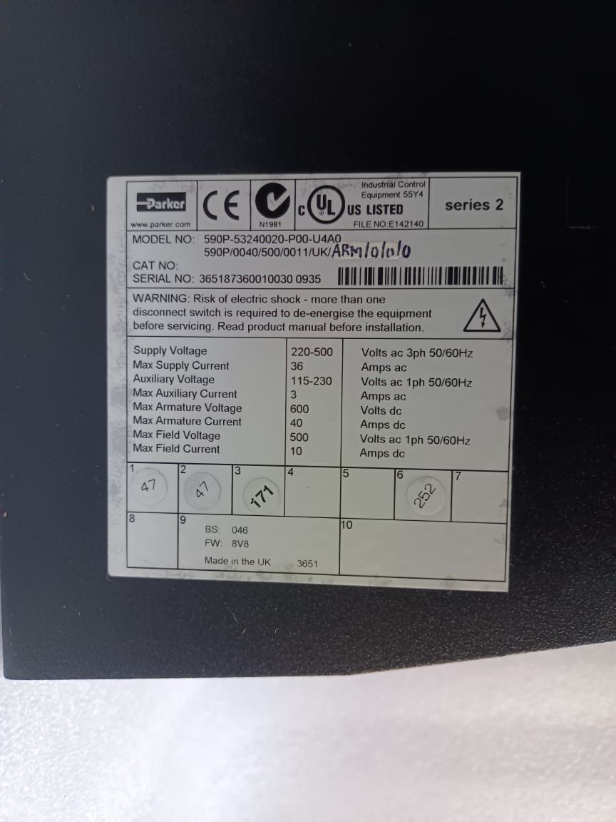 PARKER 590P-53240020-P00-U4A0 590P53240020P00U4A0 thumbnail 10