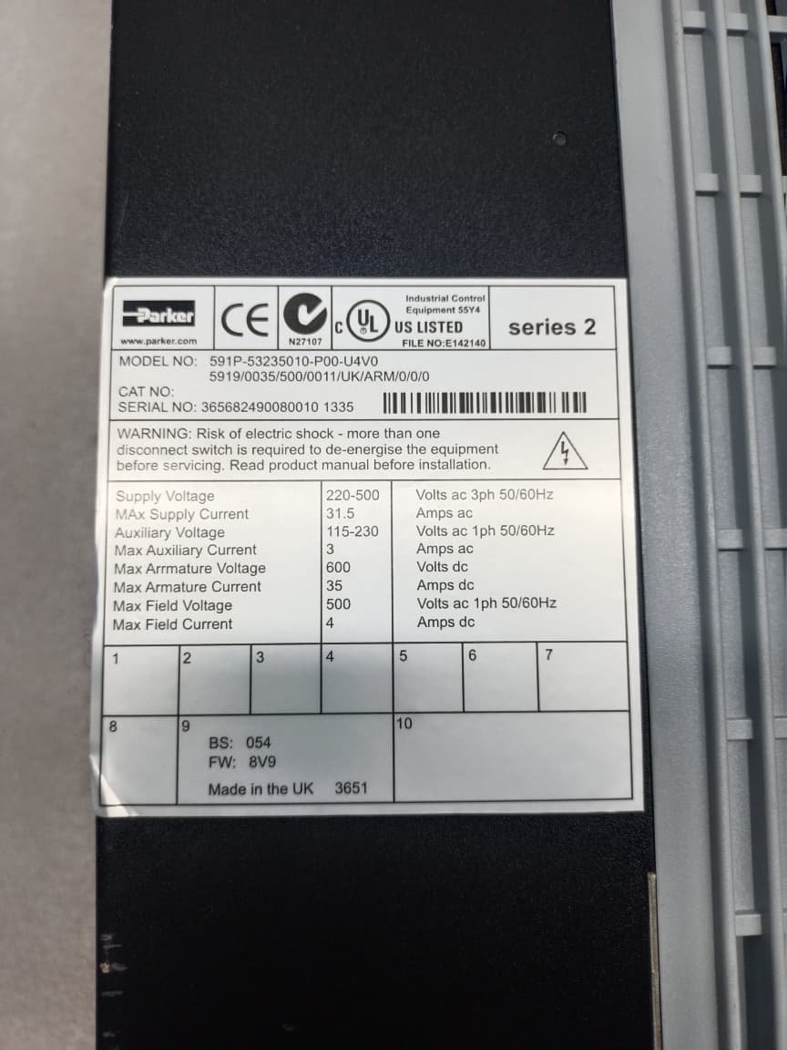 PARKER 591P-53235010-P00-U4V0 PARKER 591P53235010P00U4V0 thumbnail 8